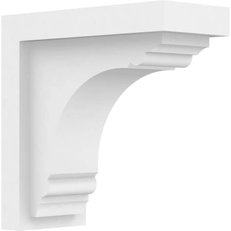 Ekena Millwork Standard Warren Architectural Grade PVC Bracket, 3 1/2"W x 8"D x 8"H BKTP04X08X08WAR